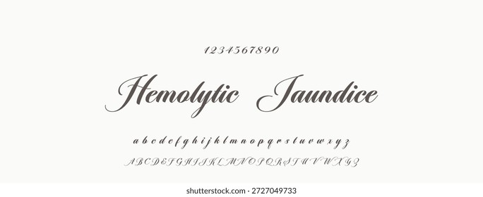 Elegante guion de bienvenida escrito a mano en negro sobre fondo blanco