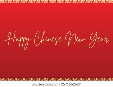 Elegant 'Happy Chinese New Year' text vector designs with calligraphy styles, gold accents, and festive red backgrounds. Perfect for greeting cards, banners, and celebration decorations!