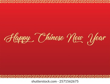 Elegant 'Happy Chinese New Year' text vector designs with calligraphy styles, gold accents, and festive red backgrounds. Perfect for greeting cards, banners, and celebration decorations!