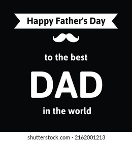 Elegant happy fathers day background Vector Illustration
