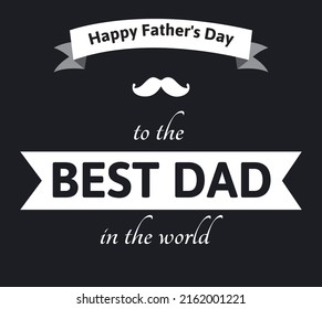 Elegant happy fathers day background Vector Illustration
