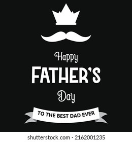 Elegant happy fathers day background Vector Illustration
