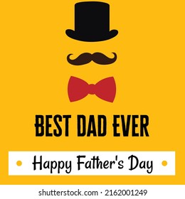 Elegant happy fathers day background Vector Illustration
