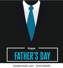 Elegant happy fathers day background Vector Illustration