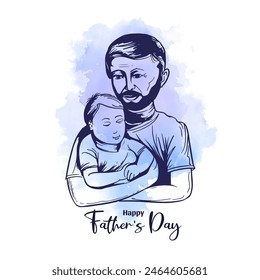 Elegant Happy Father's day celebration stylish background vector