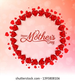 Elegant Happy Mother's day background vector