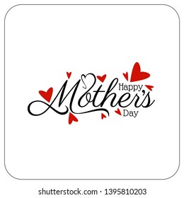 Elegant Happy Mother's day background vector