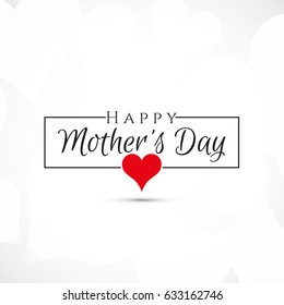 Elegant Happy Mother's day card design