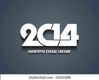elegant happy new year 2014 design.