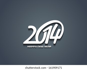 elegant happy new year 2014 design.