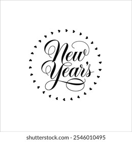 Elegant Happy New Year 2025 Black and White Greeting Design

Minimalist New Year Greeting Card Design with Floral Accents
