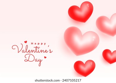 elegant happy valentine day event background design vector