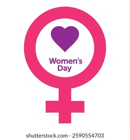 Elegant Happy Women's Day vector illustration featuring floral decorations, female silhouettes, and inspirational typography for greeting cards, posters, and social media.