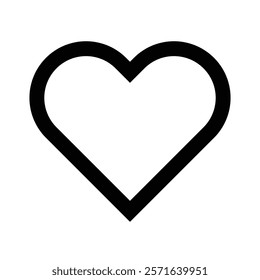 Elegant Valentine’s Heart Icon – A Versatile Heart Shape Vector for Your Creative Needs!
