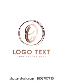 An elegant and heart themed letter type O  logo template, Vector logo for business and company identity 