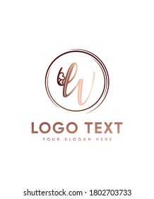 An elegant and heart themed letter W letter logo template, Vector logo for business and company identity 