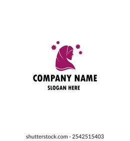 Elegant Hijab Logo: Perfect for Fashion Brands and Islamic Businesses
