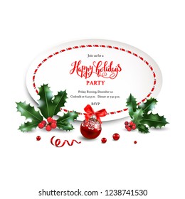 Elegant holiday frame