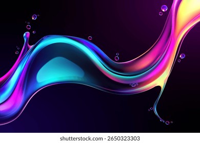 Elegant Holographic and Liquid Background