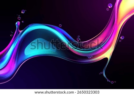 Elegant Holographic and Liquid Background