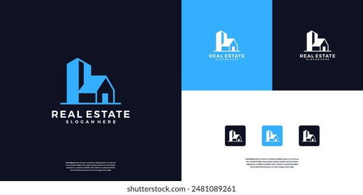 Elegant Home Building Real Estate logo design inspiration.