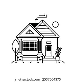 Elegant Home Icon Vector Art
