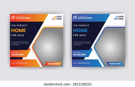 Elegant home sale social media post template