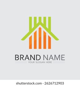 Elegant Home Symbol for Real Estate Branding