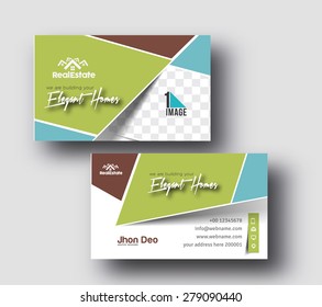 Elegant Homes Business Card Vector Template.