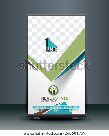 Elegant Homes Roll Up Banner Design