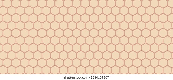 Elegant honeycomb pattern in soft peach and beige.  Perfect for backgrounds, textures, or website designs.  This subtle geometric design conveys order, structure, and natural beauty.