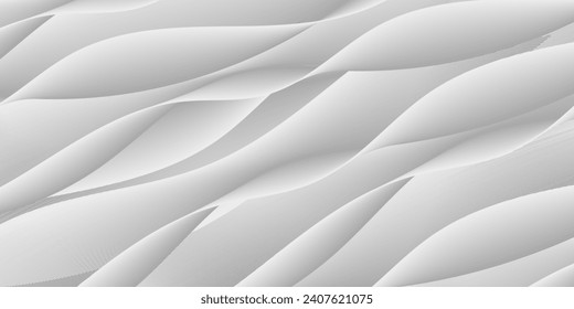 Elegantes horizontales Hintergrunddesign mit grauen und weißen Linien. Luxuriöser silberner Hintergrund für Website, Business-Banner, Poster, Gutschein, Einladung, Präsentation. Vektorgrafik-Design-Element