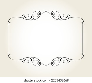Elegant horizontal vector frame for your projects. From the largest and best collection of frames .