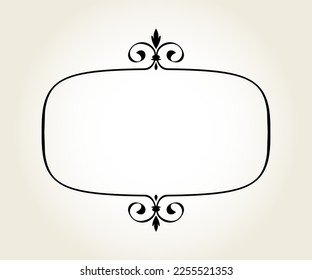 Elegant horizontal vector frame for your projects. From the largest and best collection of frames .