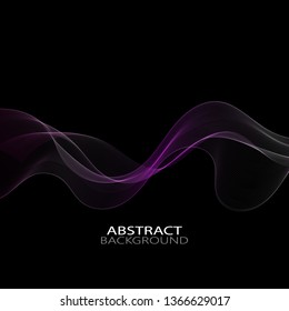 
Elegant horizontal wave on a dark background.