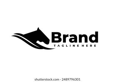 the elegant horse head logo