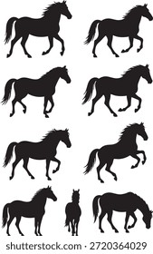 Logotipo elegante del Vector de la cabeza del caballo conveniente para los deportes, el rancho, o la identidad de marca.