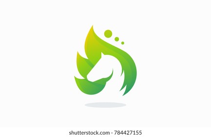 Elegant Horse logo designs vector, Nature Horse Farming logo designs