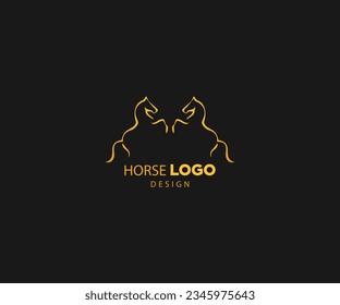 Elegant horse logo icons Royal stallion symbol designTrendy and Professional horse