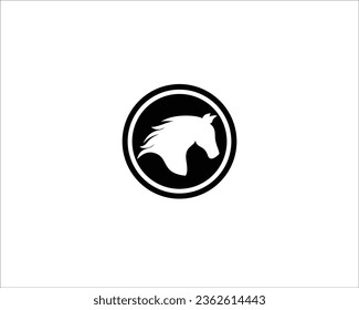 Elegant horse logo icons. Royal stallion symbol design. Equine stables sign. Equestrian brand emblems. Vector illustration.