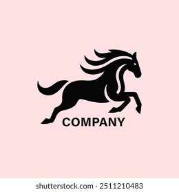 Elegant horse logo icons. Royal stallion symbol design. Equine stables sign. Equestrian brand emblems. Vector illustration. Creative Horse Elegant Logo Symbol Design Illustration Vector for Company si