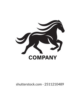 Elegant horse logo icons. Royal stallion symbol design. Equine stables sign. Equestrian brand emblems. Vector illustration. Creative Horse Elegant Logo Symbol Design Illustration Vector for Company si