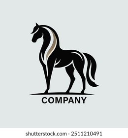 Elegant horse logo icons. Royal stallion symbol design. Equine stables sign. Equestrian brand emblems. Vector illustration. Creative Horse Elegant Logo Symbol Design Illustration Vector for Company si