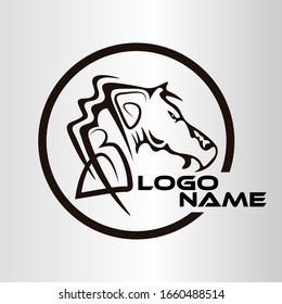 elegant horse logo symbol vector for company symbols with the initials letter B
