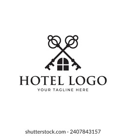 Elegant Hotel Logo icon vector template
