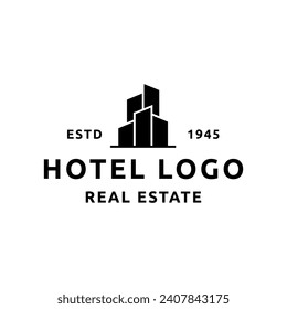 Elegant Hotel Logo icon vector template
