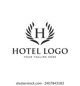 Elegant Hotel Logo icon vector template
