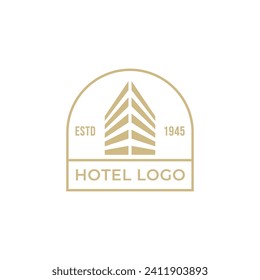 Elegant Hotel Logo icon vector template
