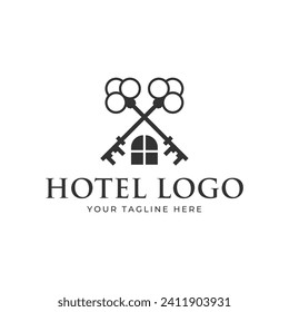 Elegant Hotel Logo icon vector template
