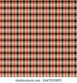 Elegant Hounds tooth seamless vector pattern for fabrics, textile, print and background. Dog's tooth clothing design.